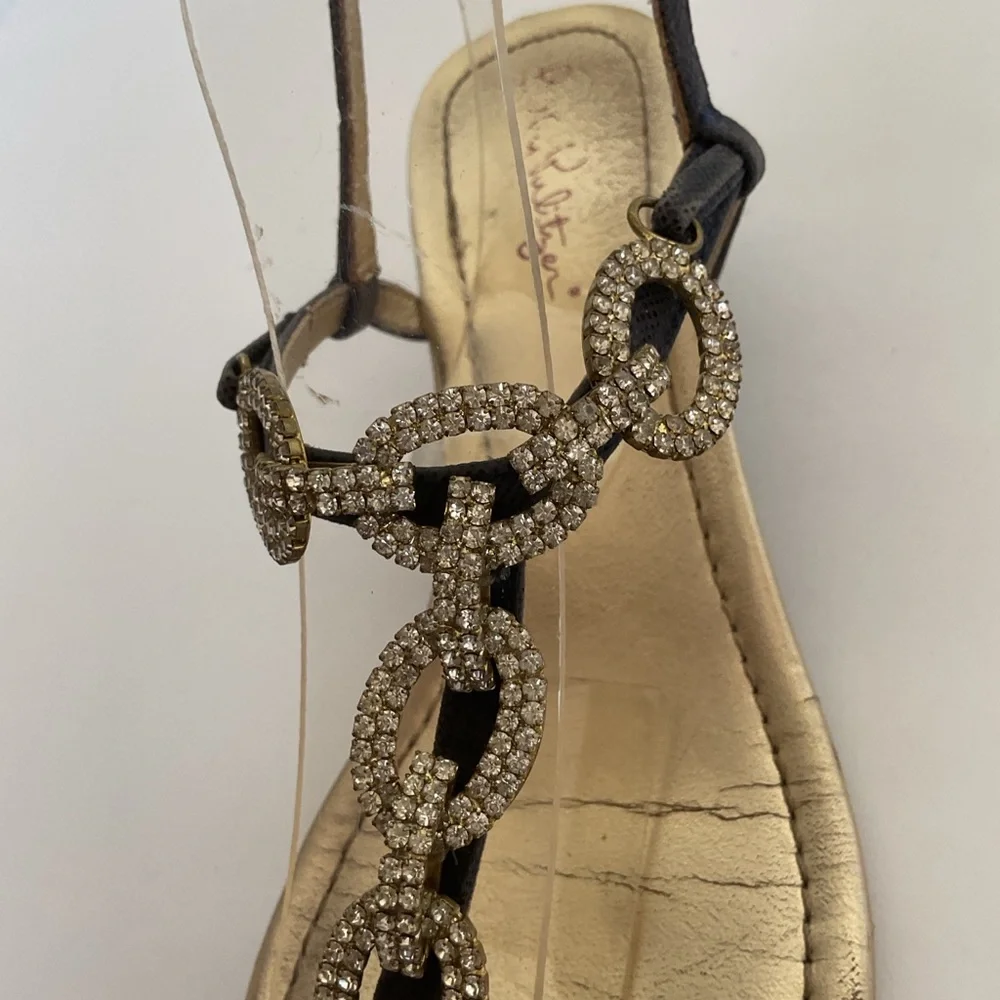 Lilly Pulitzer Jeweled Wedge Sandal Size 8 - Picture 6 of 16